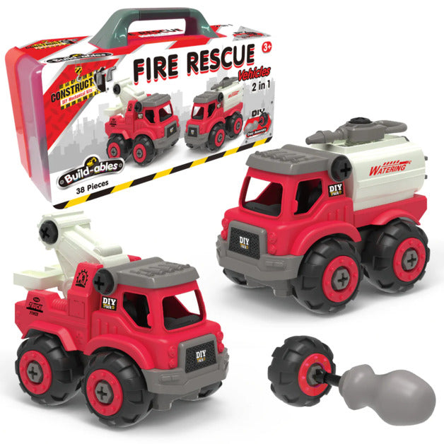 Build-ables Fire Rescue 2-in-1 DIY Mechanical Kit