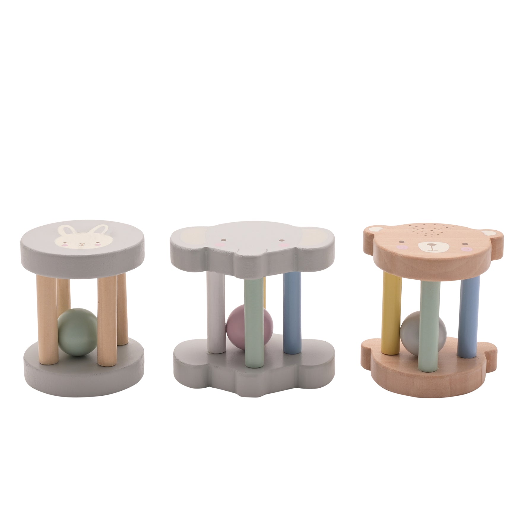 Bambino Baby Drum Rattle - Elephant | Bunny | Bear