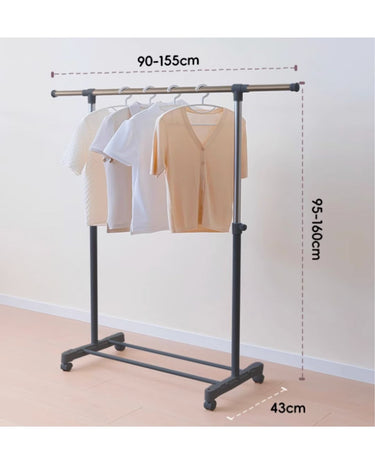 Indoor Cloth Drying Rack with adjustable height and length (155cm)