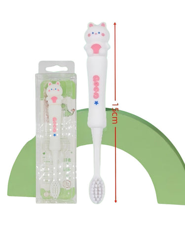 3D Animal Soft Bristle Kids Toothbrush with Storage Case 3-12 years - Dinosaur, Bunny, Bear