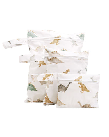 3pcs Set Eco-Friendly Waterproof Wet Bags - Dinosaur | Floral | Sheep