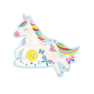 Floss & Rock Unicorn - 12pcs Shape Puzzle in Shaped Box (3 years+)