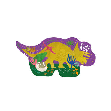 Floss & Rock Dinosaur - 12pcs Shape Puzzle in Shaped Box (3 years+)