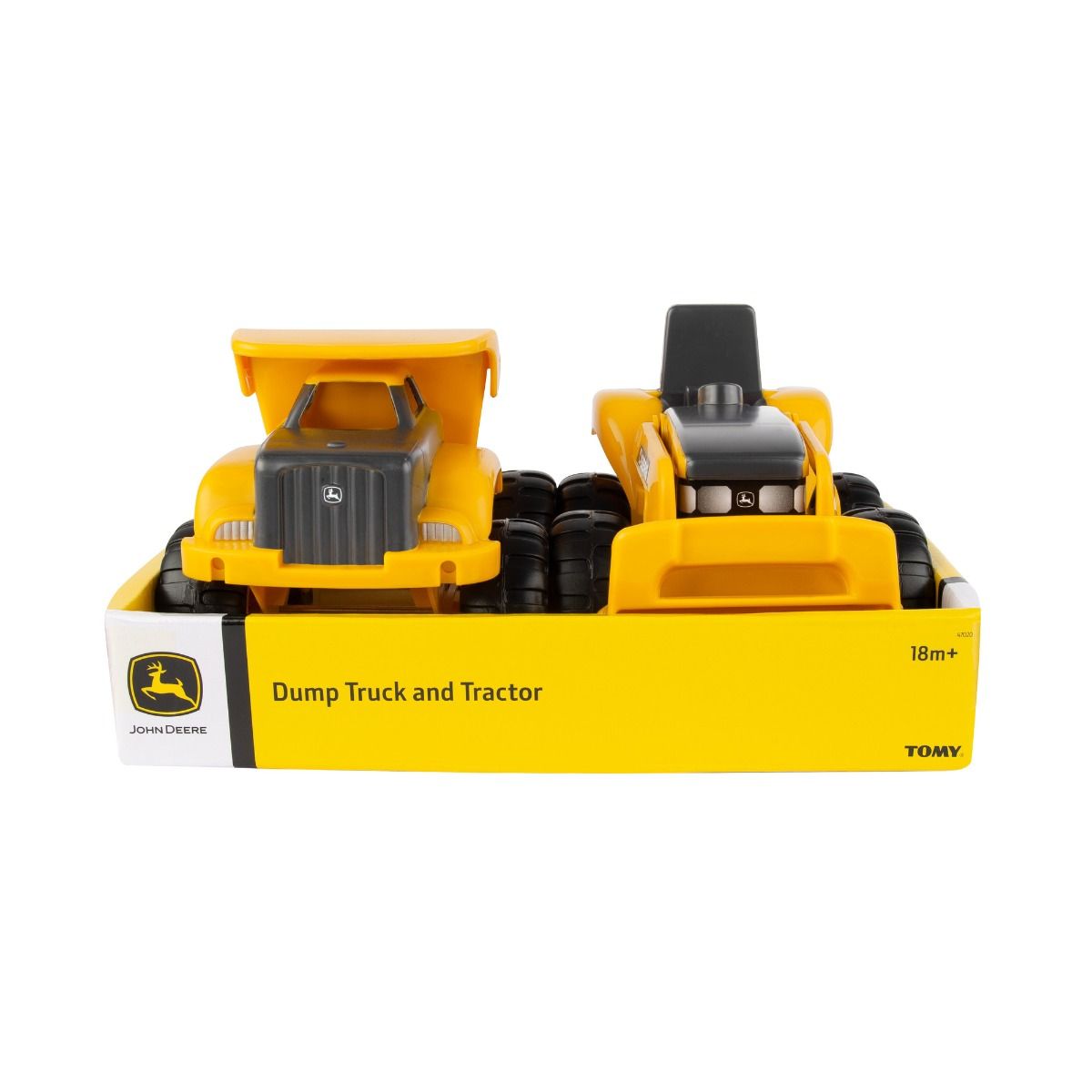 John Deere 15cm Sandbox Construction Vehicles - Yellow 2 Pack - Taylorson