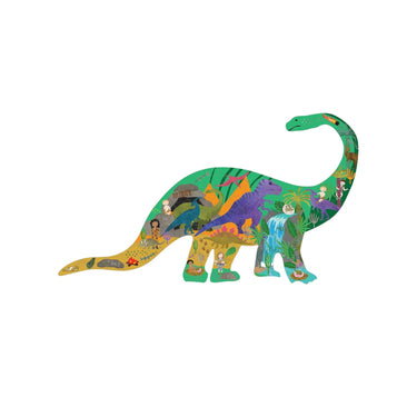 Floss & Rock Dinosaur: 80pcs Diplodocus Shaped Puzzle in Shaped Box (5 years+)