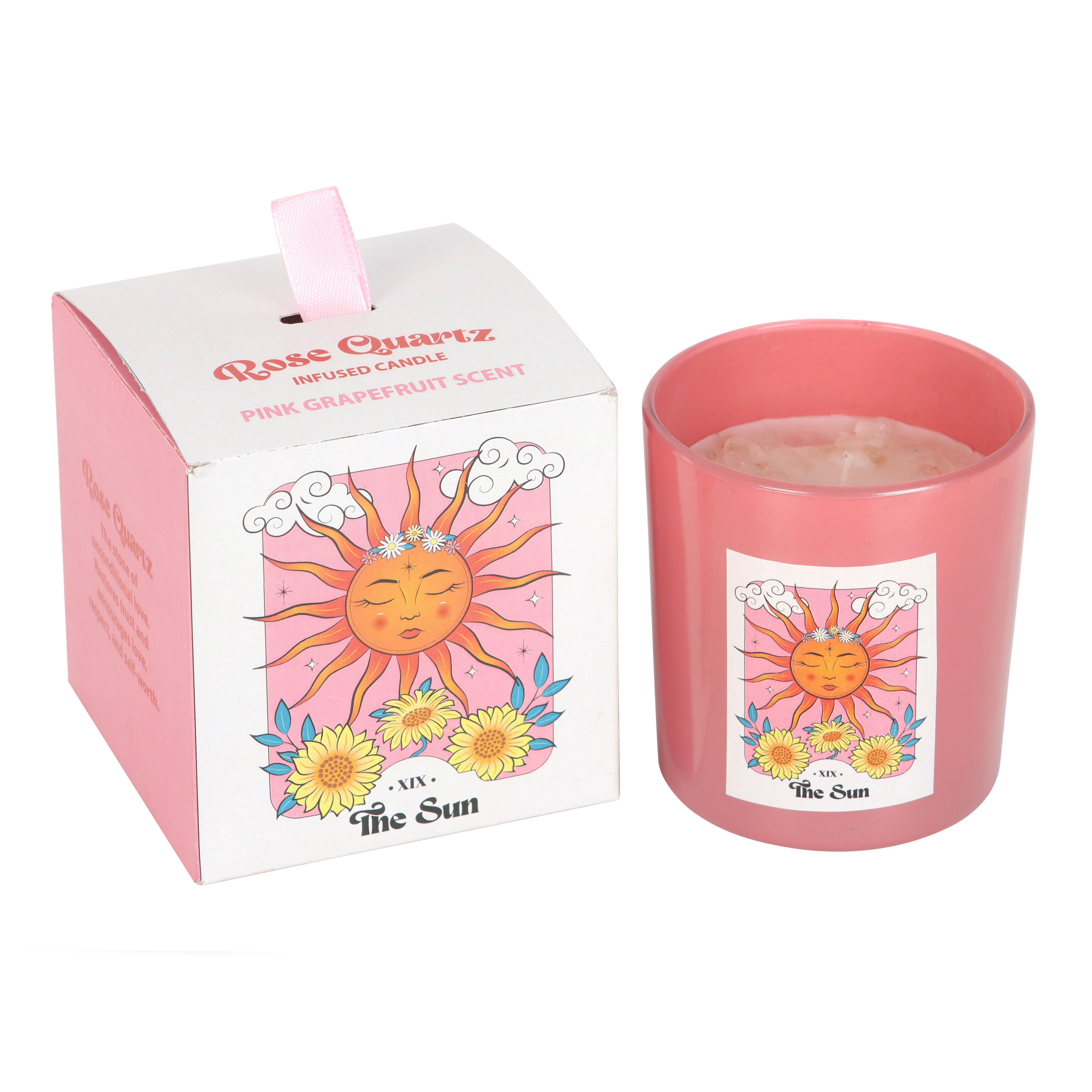 The Sun Celestial Rose Quartz Candle - Taylorson