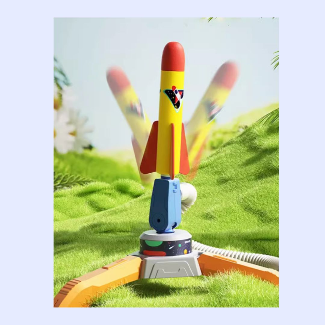 Rocket Launcher for Kids Air Rocket Toy - 6 Rockets Set