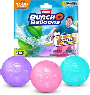 Zuru Bunch O' Balloons: Reusable Water Balloons (3 Pack) - Assorted