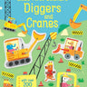 Usborne Little First Stickers Book - Diggers and Cranes (Over 200 stickers)
