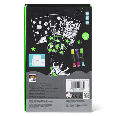 Tiger Tribe Neon Colouring Set - Outer Space (5 years+)