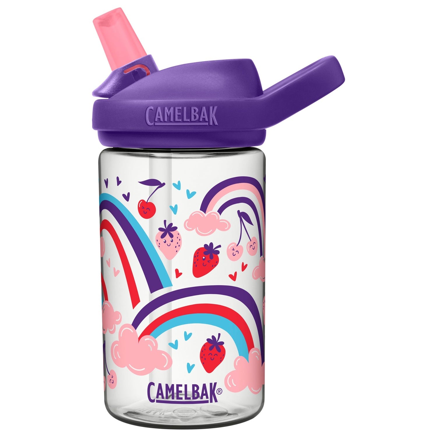 Camelbak Eddy+ Kids Water Bottles - Berry Rainbow 400ml (Tritan™ Renew)