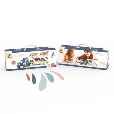 Speedy Monkey Car Transporter Wooden Toy (2-5 years)