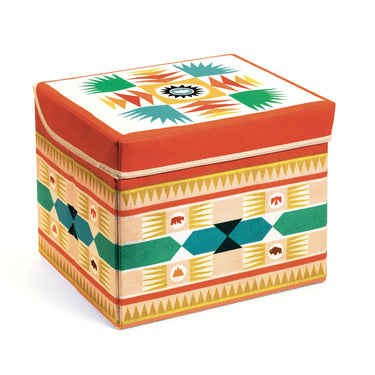 Djeco Toy Storage Box | Kid's Stool - Teepee