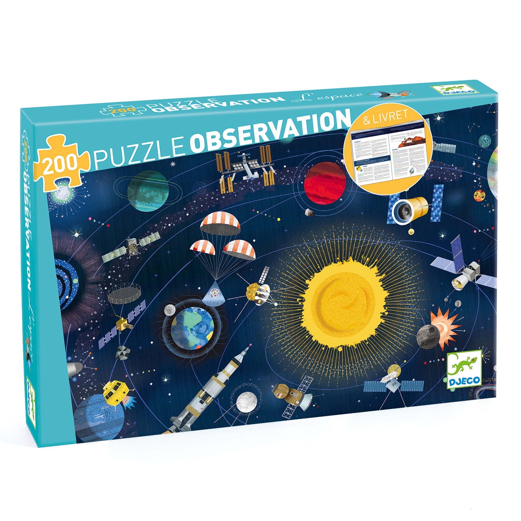 Puzzle Observation: The Space Puzzles + Booklet (200pcs)