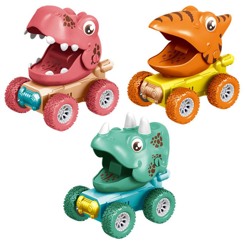 Push & Go Incredible Dinosaur Toy Car Set - 3pcs Set - Taylorson
