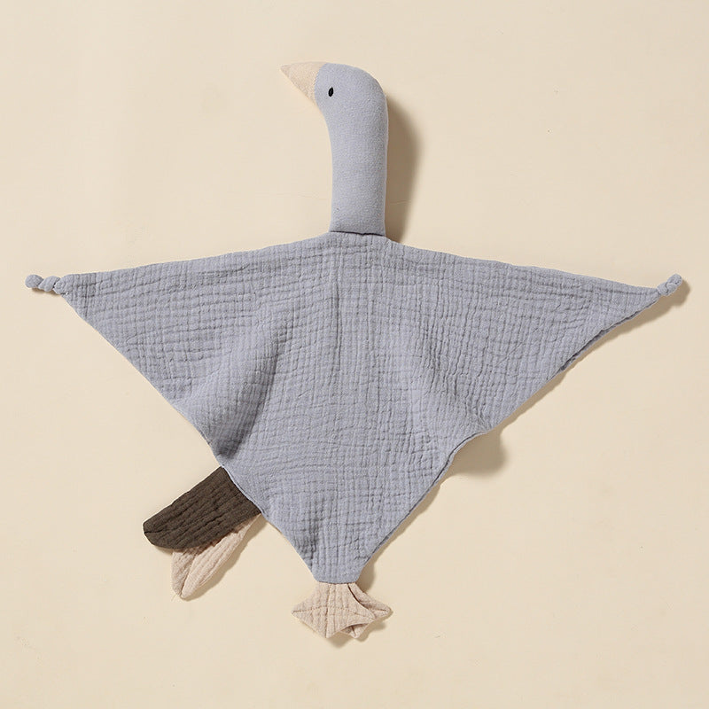 100% Muslin Cotton Baby Comforter - Goose (45x60cm)