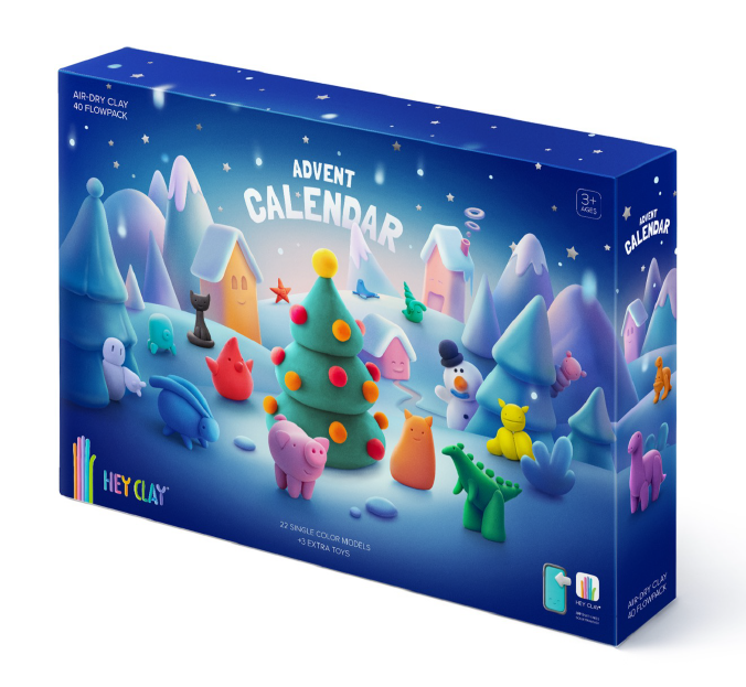 Hey Clay - Advent Calendar, 36 Flow Packs