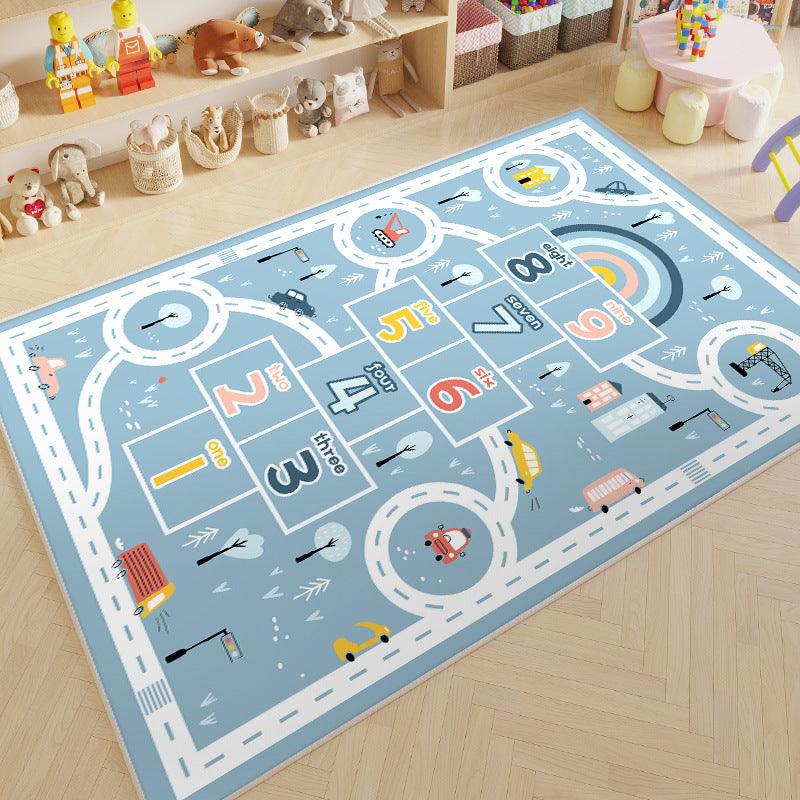 Kids Road Map Play Mat - Happy Town Hopscotch (80x160cm) - Taylorson
