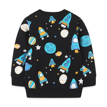 100% Cotton Kids Space Rocket Cotton Sweater (2-7 years)