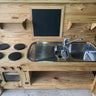 100% NZ Made: Kids Mud Kitchen with Oven Door, Chalk Board, Kitchen Sink (150cm)