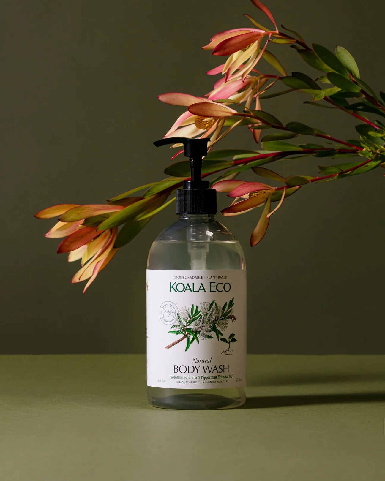 Koala Eco Natural Body Wash Rosalina & Peppermint Essential Oil - 500ml