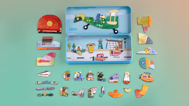 Travel Magnetic Puzzle Box - AIRCRAFT (3 years+)