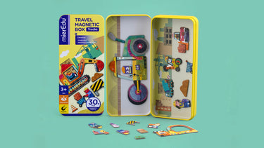 Travel Magnetic Puzzle Box - TRUCKS (3 years+)
