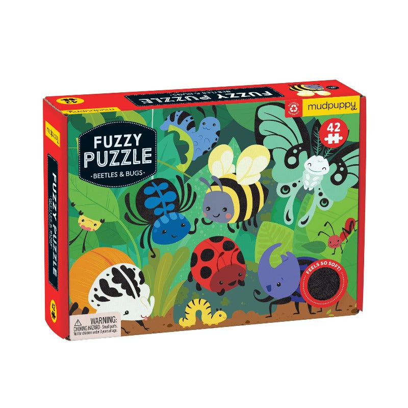 Mudpuppy Beetle & Bugs Fuzzy Puzzle (42pcs)