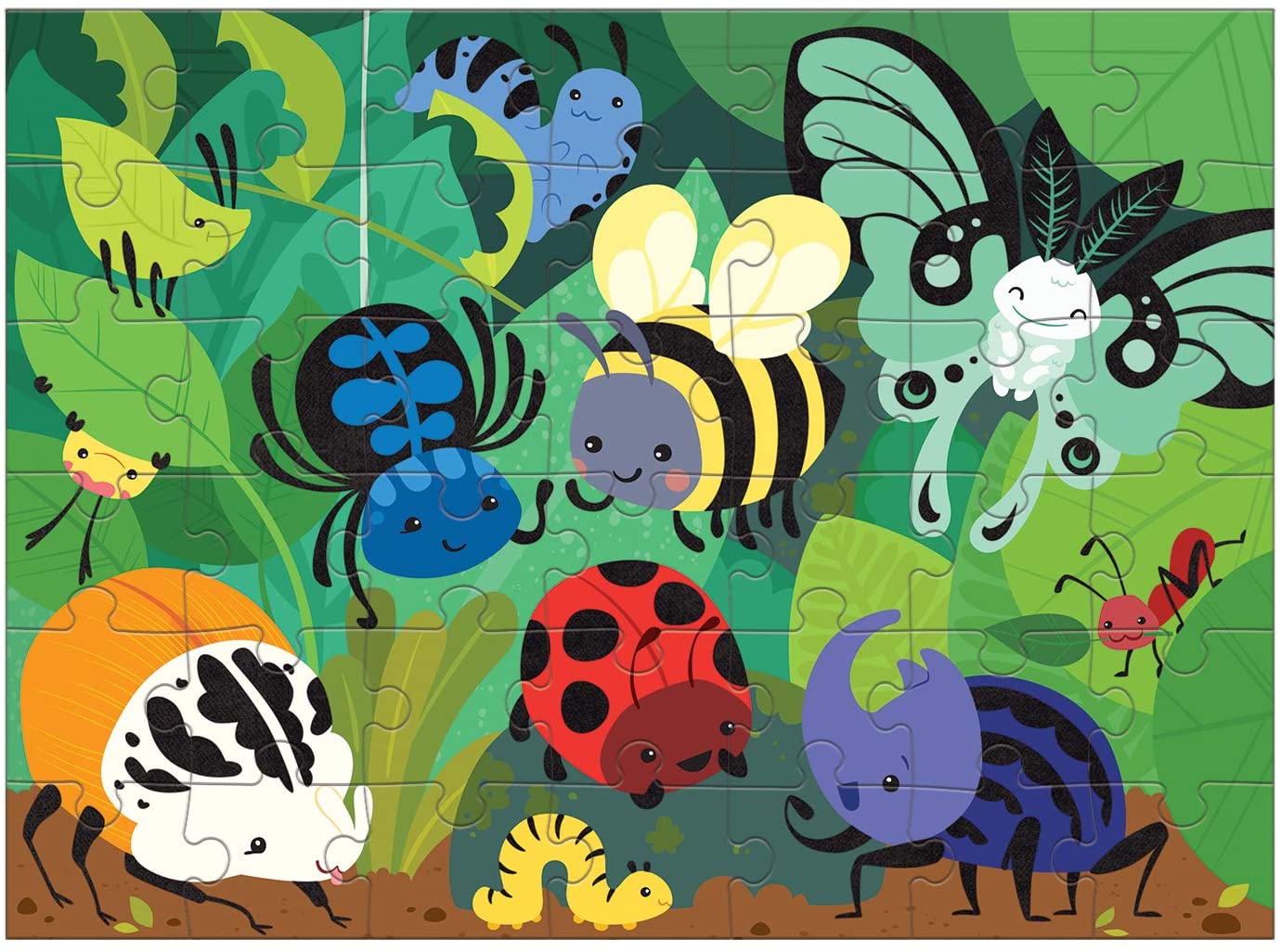 Mudpuppy Beetle & Bugs Fuzzy Puzzle (42pcs)