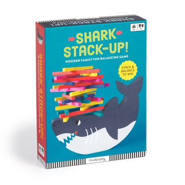 Mudpuppy Shark Stack-Up!, Wooden Balancing Game - Taylorson