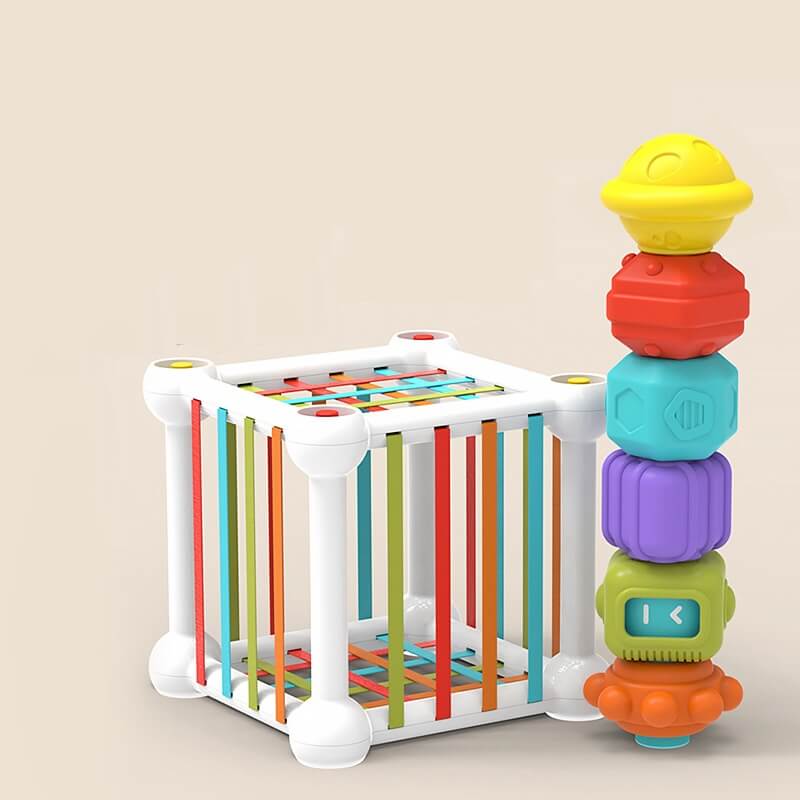 Magic Cube Sensory Rattle & Stacking Toy – Taylorson