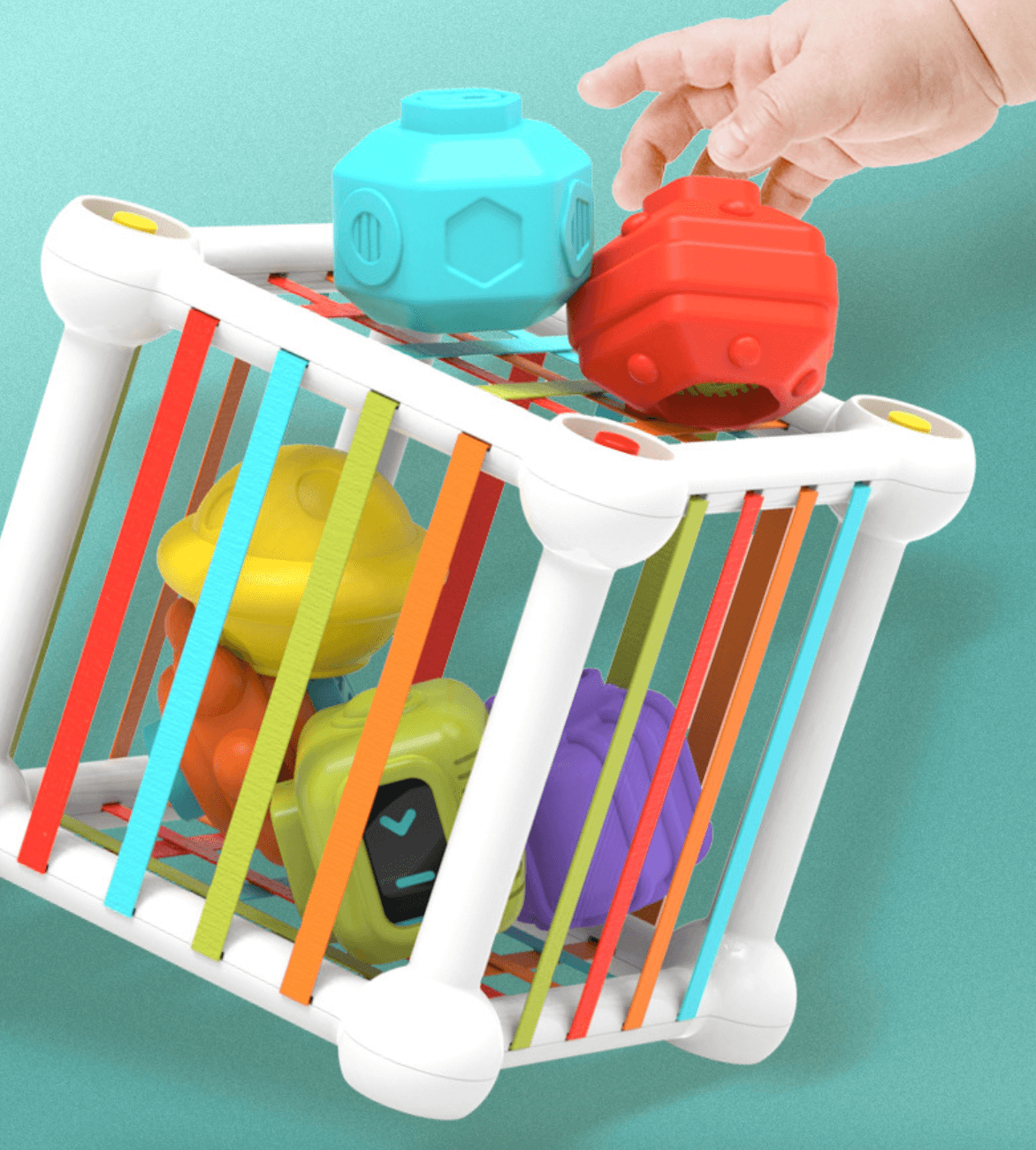 Magic Cube Sensory Exploration Rattle & Stacking Toy Set (18 months+)