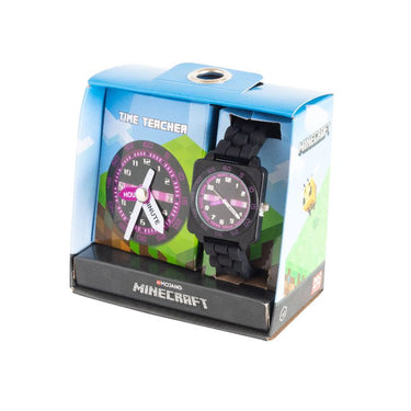 Time Teacher Minecraft Enderman Purple Children's Watch Pack