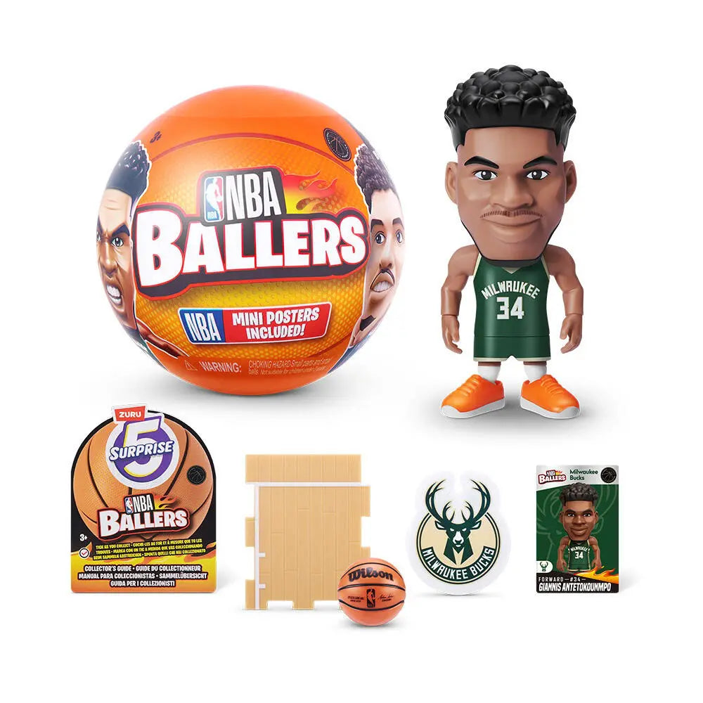 Zuru 5 Surprise NBA Ballers - One Assorted Style (Blind Box)