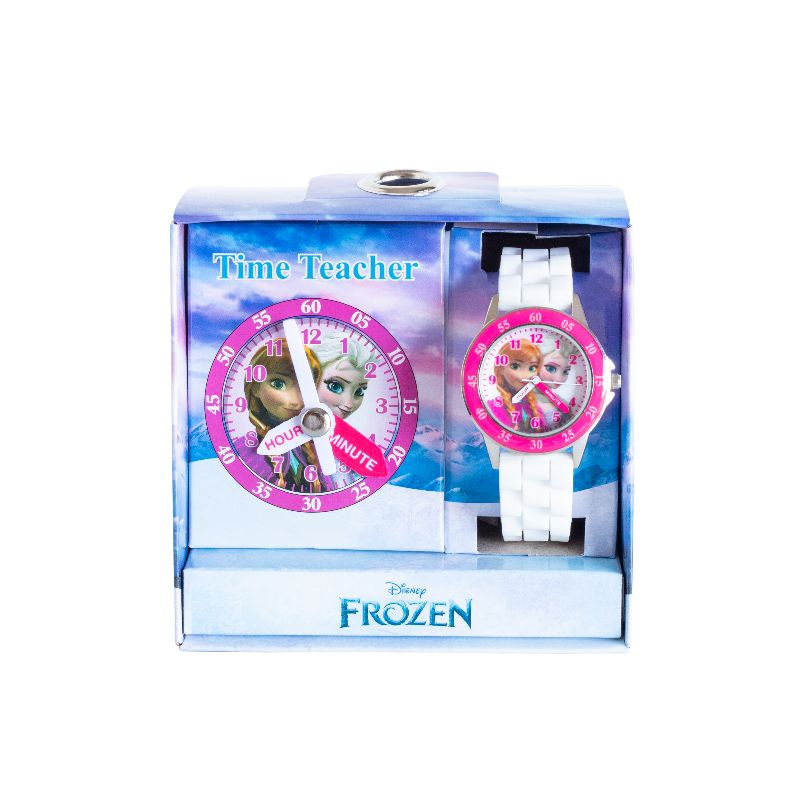 Time Teacher Frozen Pink/White Children's Watch Pack