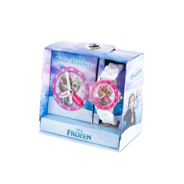 Time Teacher Frozen Pink/White Children's Watch Pack