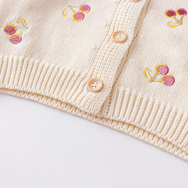 Tayloranne Baby & Toddler Knit Cardigan - Cherries (3-36m)
