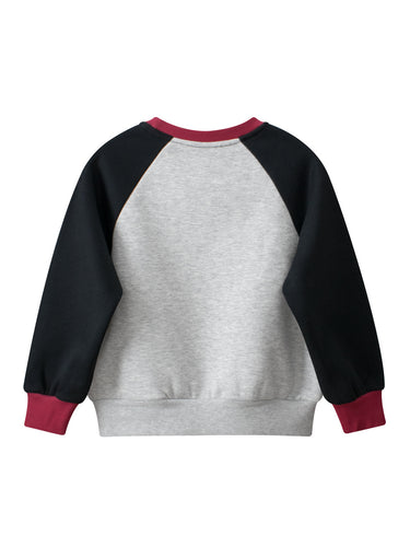 Dachshund Puppy Print Kids Winter Fleece Lined Sweater (2-10 years)