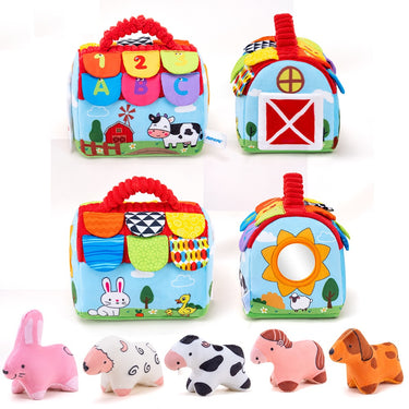 Happy Farm House Sensory Toy Set with Farm Animals (12 months+)