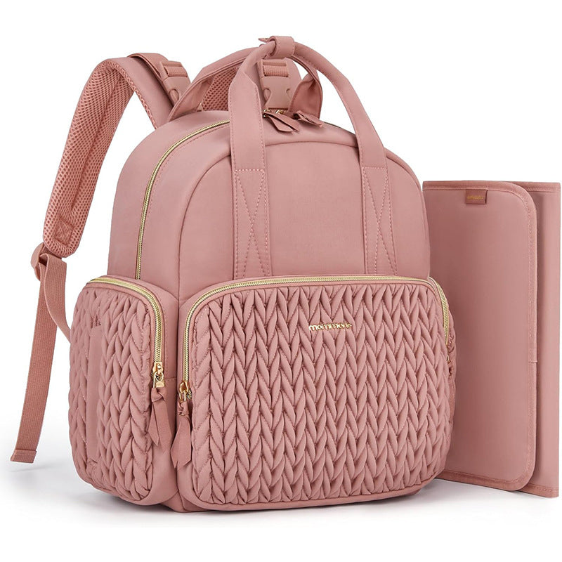 Taylor-Ever Nursery Mommy Nappy Backpack with Baby Changing Mat - Black | Khaki | Pink