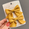 Ribbon Bow Hair Clip for Girls - Hair Accessories (2 Pack)