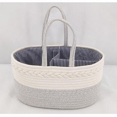 Tayloranne  Cotton Rope Nappy Organizer Caddy Bag (38x25x17cm)