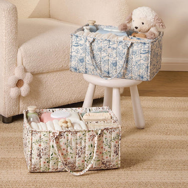 Grab and Go Nappy Organizer Caddy Bag - Floral Prints
