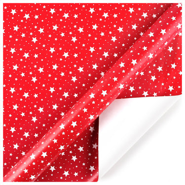 Gift Wrapping Paper - Red Polka | Stars (50x70cm)
