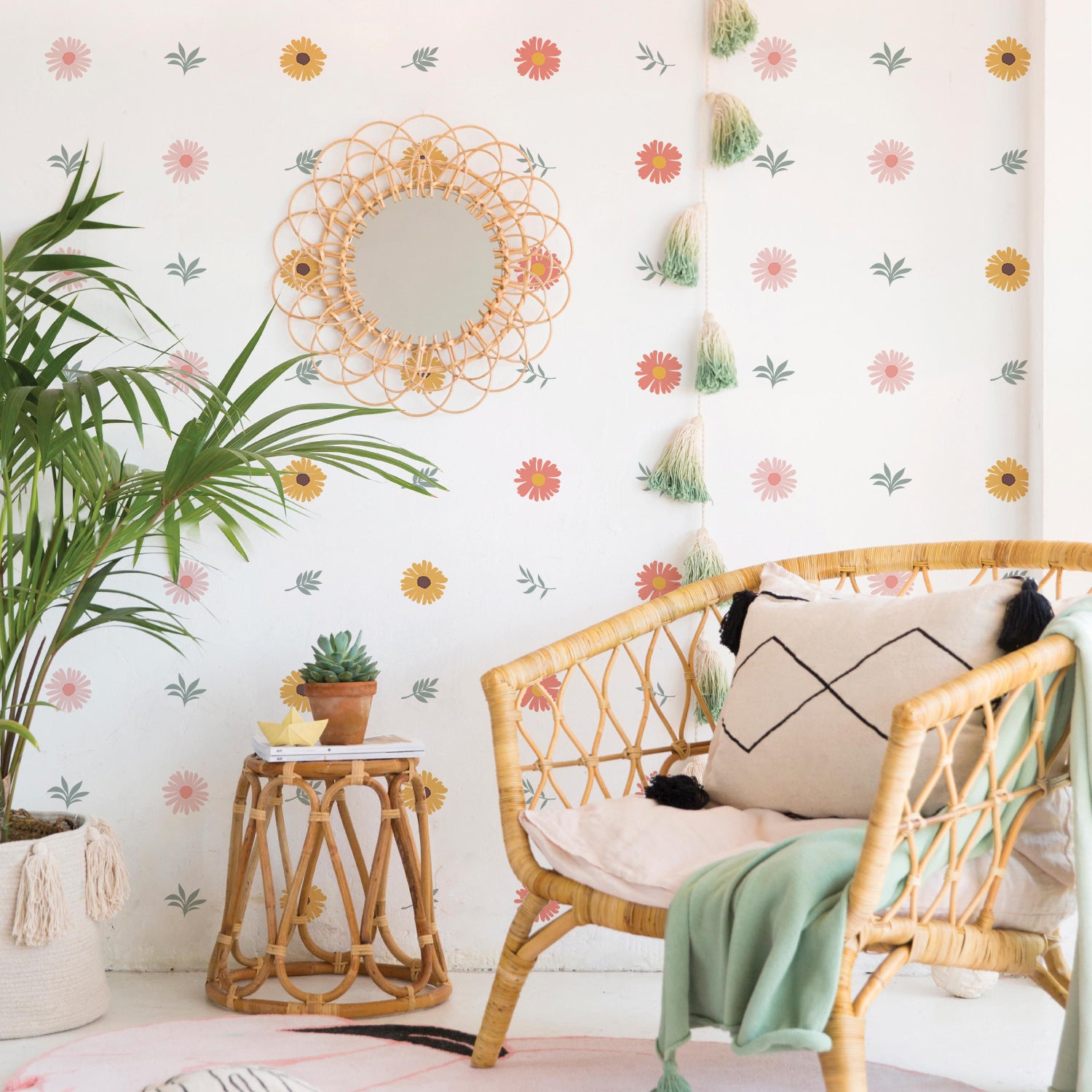 Delightful Garden | Floral & Leaf Wall Decals - 36pcs - Taylorson