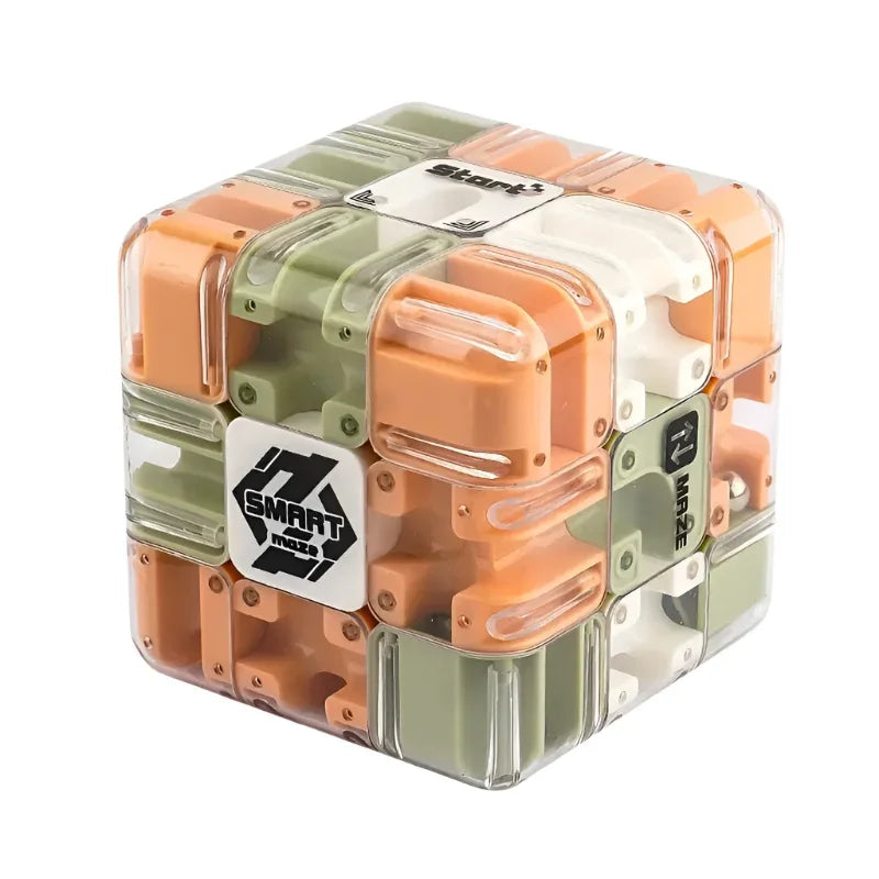 Large Labyrinth 3D Puzzle Maze Cube – Casse-tête Rotatif Multicolore – Développe La Logique Et La Concentration – Dès 6 Ans