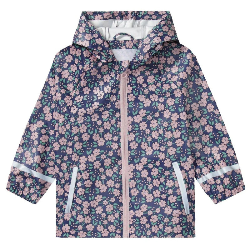 Hi Floral All-Season Windproof & Waterproof Kids Rain Jacket (1-6 years)