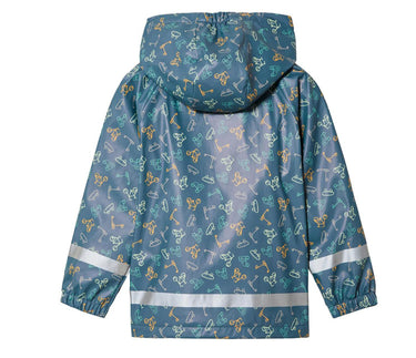 Scooter & Bike Fleece Lined Windproof & Waterproof Kids Rain Jacket (1-8 years)