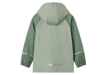 Dinosaur in Green All-Season Windproof & Waterproof Kids Rain Jacket (1-8 years)