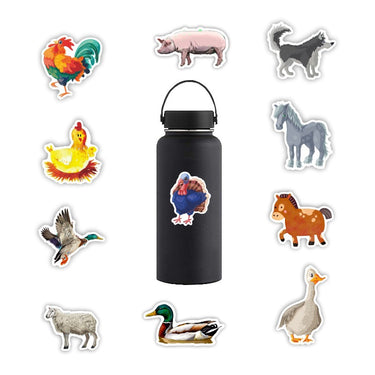 Farm Animals Decorative Stickers Set (50pcs)